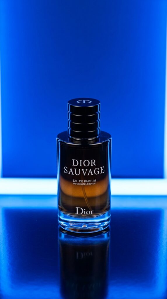 dior savage perfume neon background 511369a706